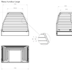 Koirahäkki Flexxy L - 721x902x650mm -Autotarvikkeet myymälä hb7 0030 koira hakki koiran kuljettamiseen autossa flexxy l tampere fad4e447