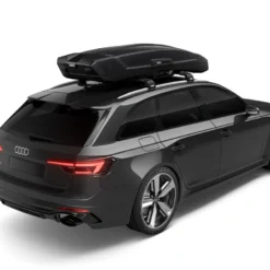 Thule Vector M Metallimusta -Autotarvikkeet myymälä thule vector m kiiltava musta kuljetuslaatikko 0b1abb2d